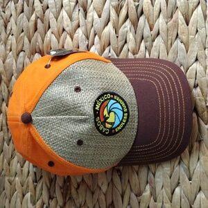 Banana Bay Cancun Mexico orange baseball cap